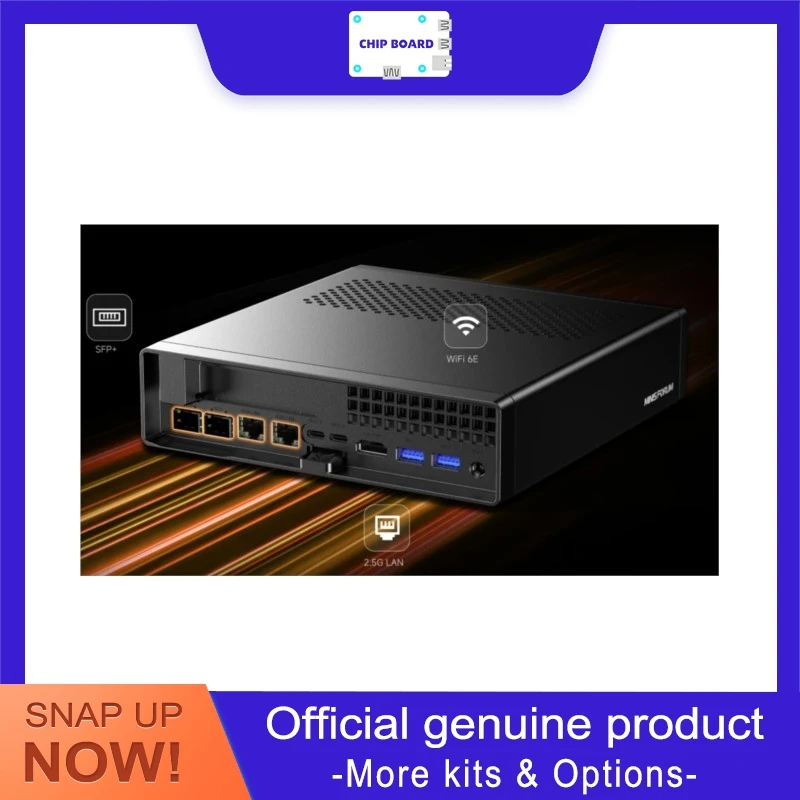 

Minisforum MS-A2 Mini PC, AMD Ryzen R9-8945HX / R7-7745HX, Dual 10GbE Quad LAN Desktop for Gaming & Workstation