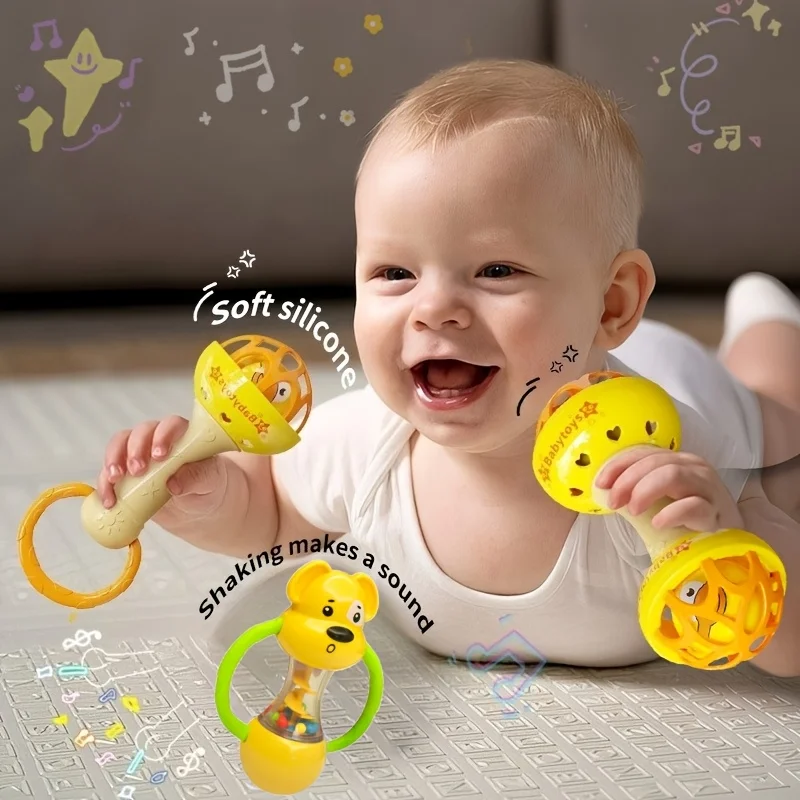 Jouet sensoriel interactif à manivelle, favorisant le développement auditif, cadeau idéal pour les anniversaires ou Halloween Noël