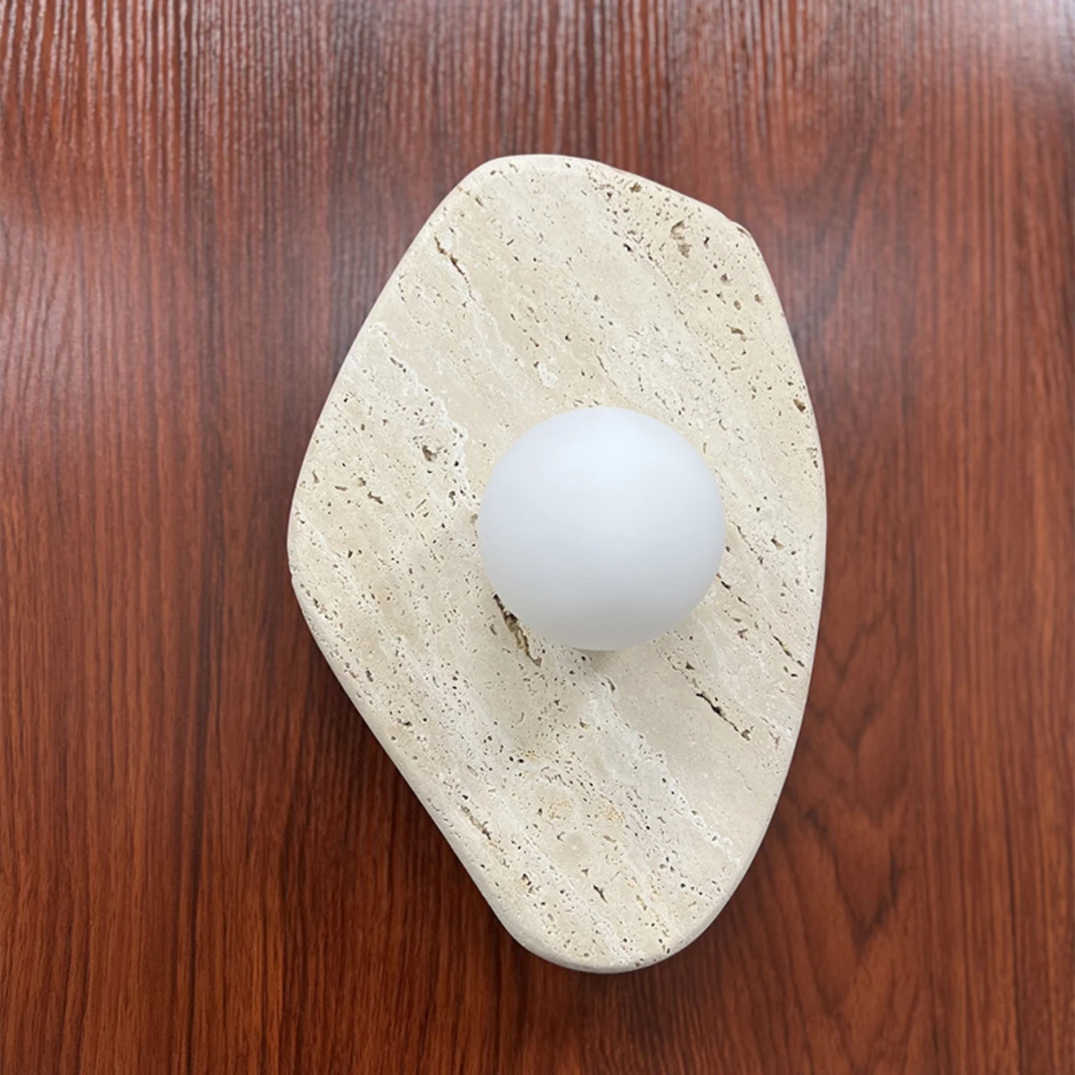 Japannese Travertine Stone Step Stair Wall Light  Wall Lamp Bedroom Living Room Indoor Home Decorative Fixture Bedside Light