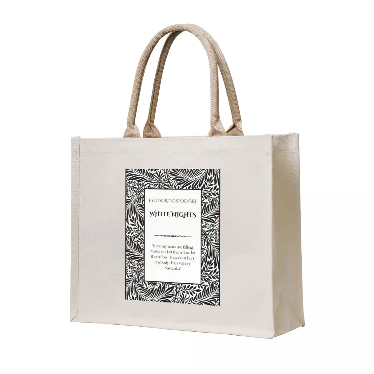 

White Nights - Fyodor Dostoevsky Book cover Tote Bag Handbags Reusable bags Cloth bags Gift bag