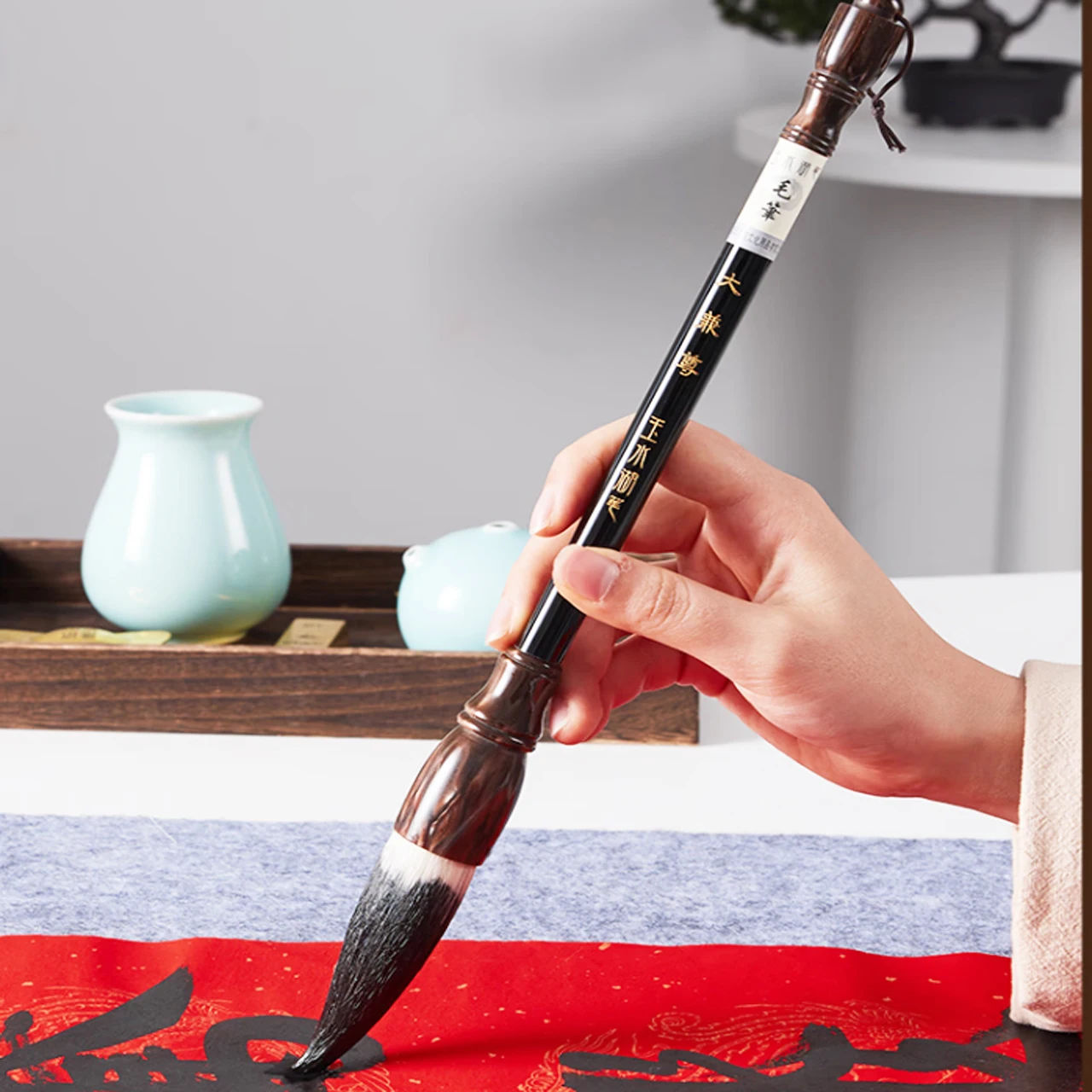 Traditional Chinese Painting Brush Mixture Goat Weasel hair Writing Brush Artist Art Supplies