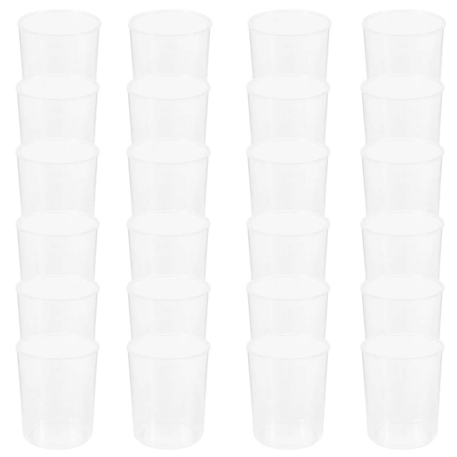 

30Pcs Graduated Measuring Beakers Clear Plastic Laboratory Liquid Measuring Tools Set for Science Experiment Chemistry Lab
