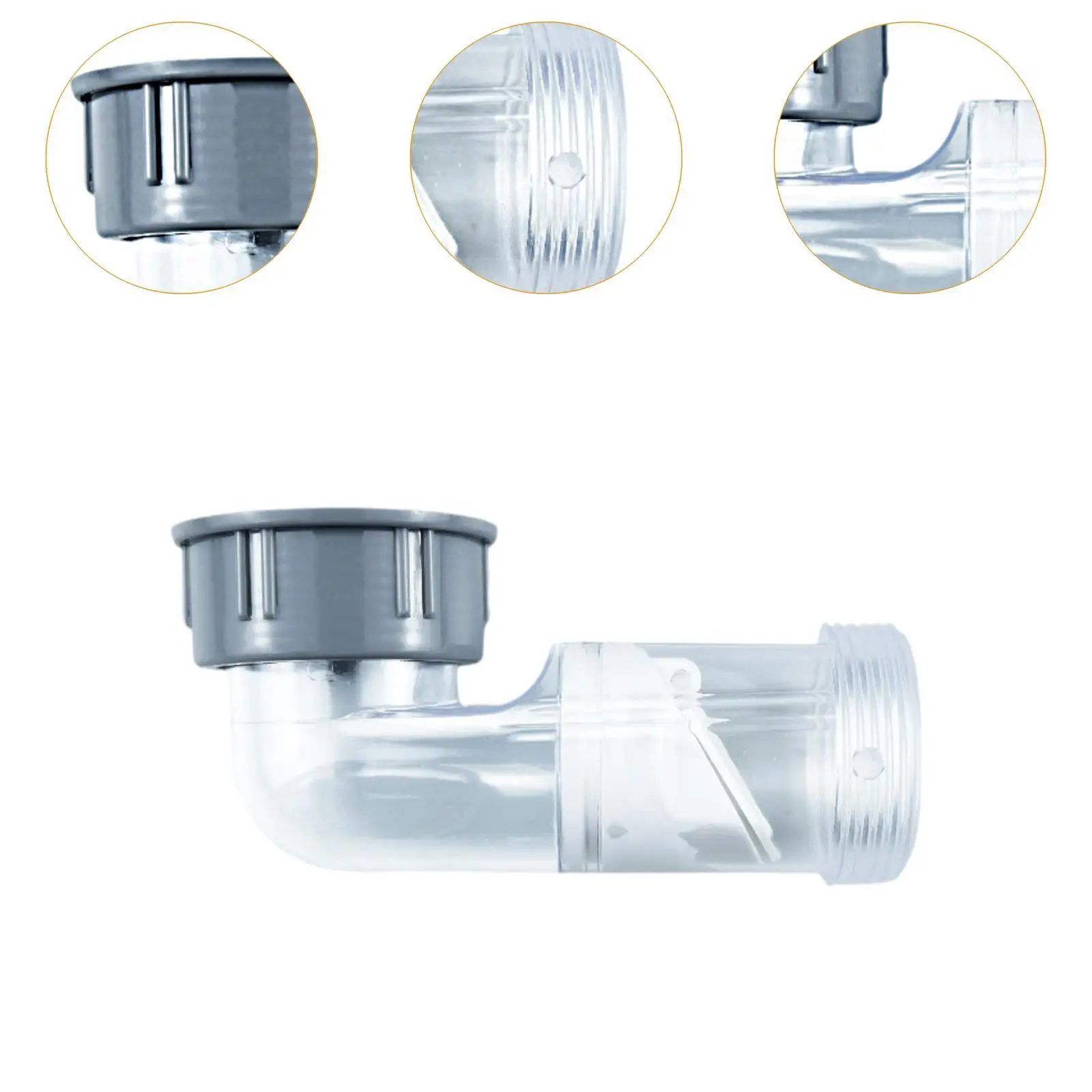Sink Drain Pipe Clear Wash Basin Drainage Pipe for Water Purifier Dishwasher