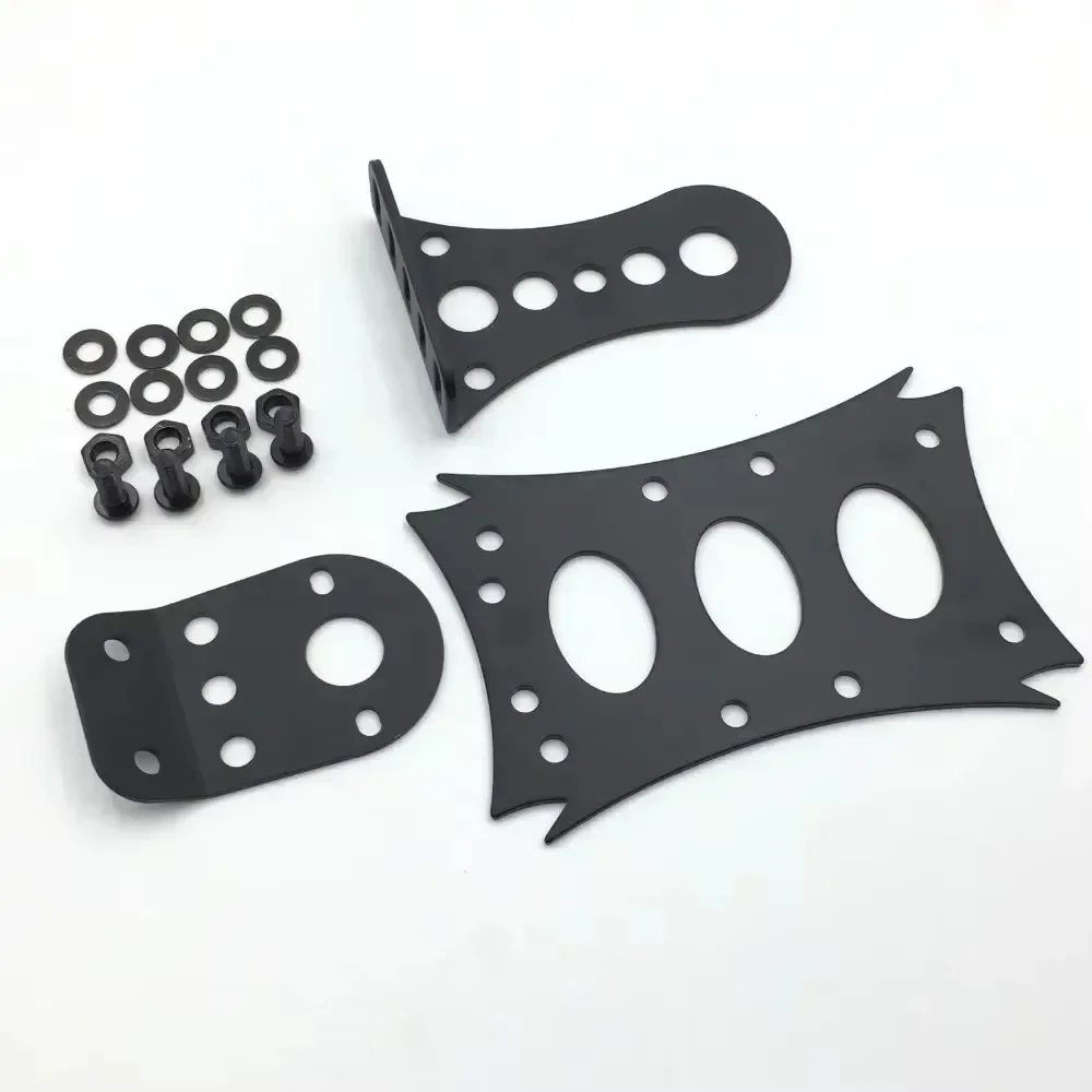 

Motorcycle License Plate Bracket Light Brackek for Harley BMW Kawasaki Horizontal Vertical Zigzag Side Mount 7 3/10" X 4 4/5"