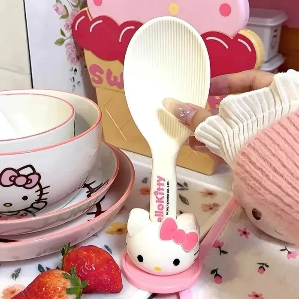 

Hello Kitty Spoon Cute Cartoon Originality Modeling Rice Serving Shovel New Fashion Delicate Household Kitchen Rice Spoon
