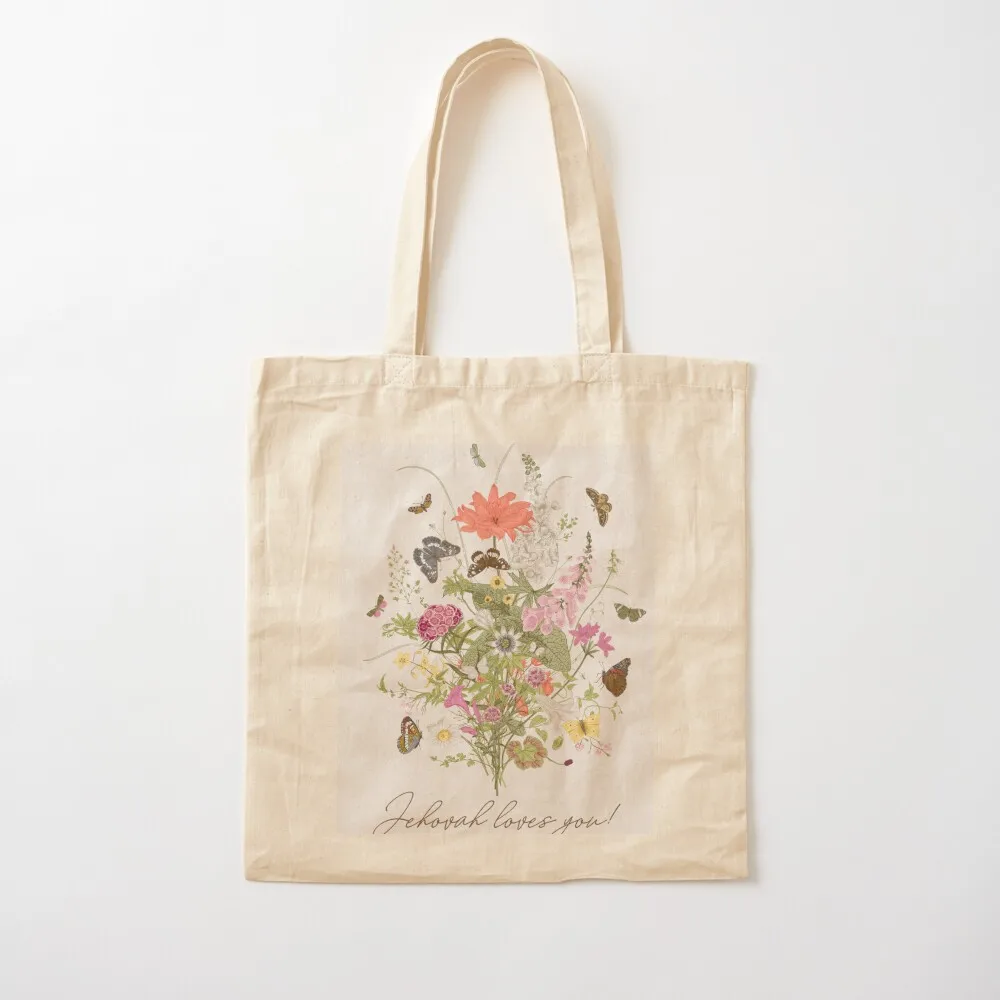 

Jehovah Loves You! Tote Bag tote bag men Large bags for women tote bag sac pour femme