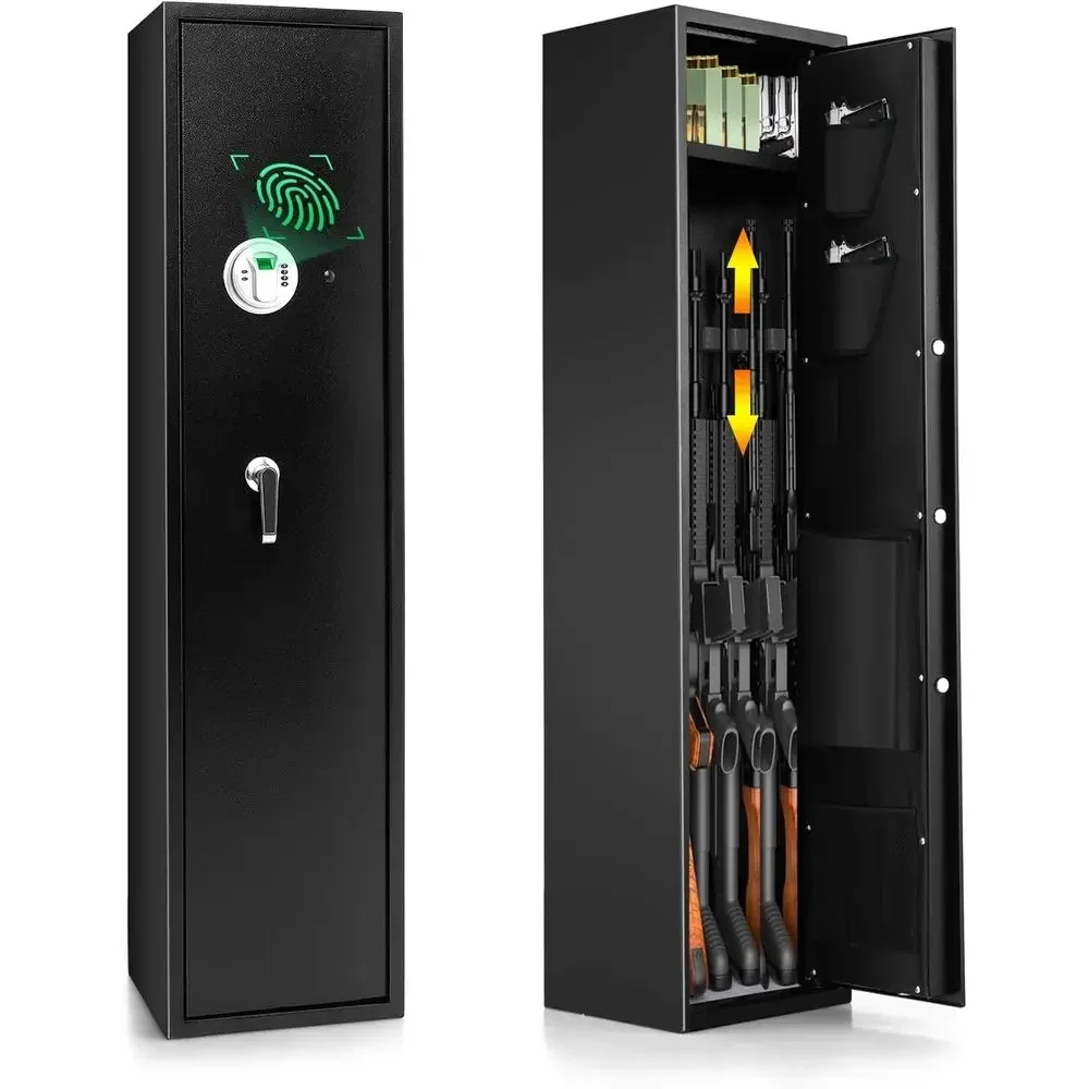 

Secure Storage Solutions: 5-Gun Safe with Digital Lock and Pistol Lockbox