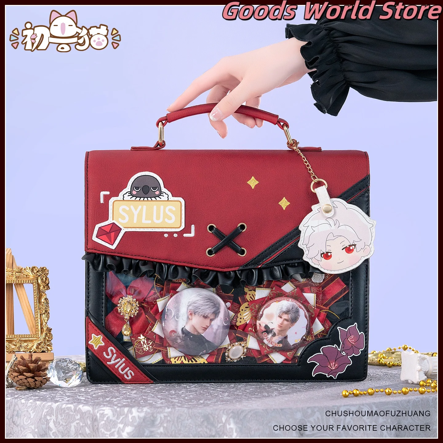 

In stock Sylus backpack Love and Deepspace Cosplay Costume Halloween Birthday Gift