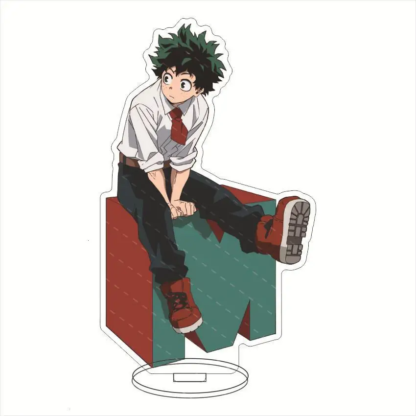 Hot Anime My Hero Academia Acrylic Stand Model Figure Cosplay Plate Holder Topper Fans Christmas Desk Decor Plate Gift