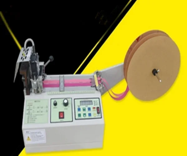 Stocked Tape Measure Ribbon Auto-belt Loop Cutter Cutting Machine