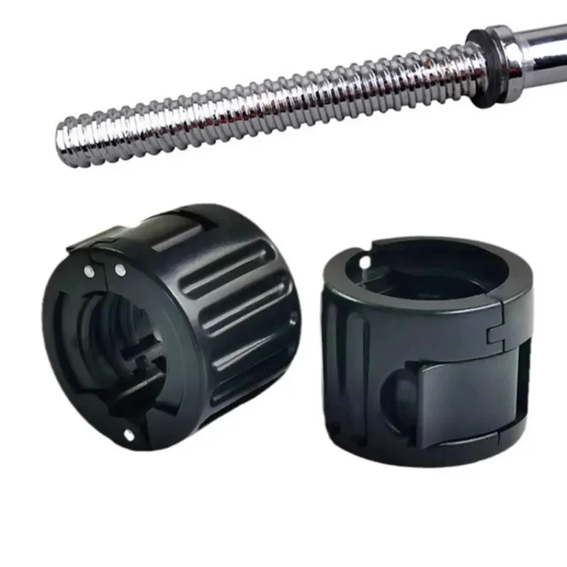 25mm Barbell Collar Threaded Slot Quick Release Weight Bar Plate Locks Clamp Clips Weightlifting Fitness Strength Training 1pair