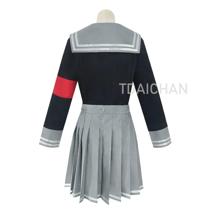 Anronpa V3 Cosplay pour femme, Peko Pekoyama Uniforme, Veste, Jupe, Cravate, Perruques, Anime Cosplay, 5Pics, Nouveau recruté, 2021, 303