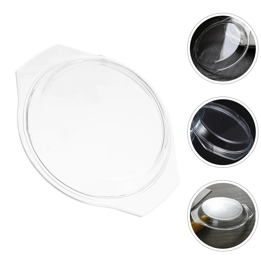 Splash-proof Glass Cover Microwave Accessories Plate Covers for Use Rechargeable Light Bulb Food Holder Anti Splatter