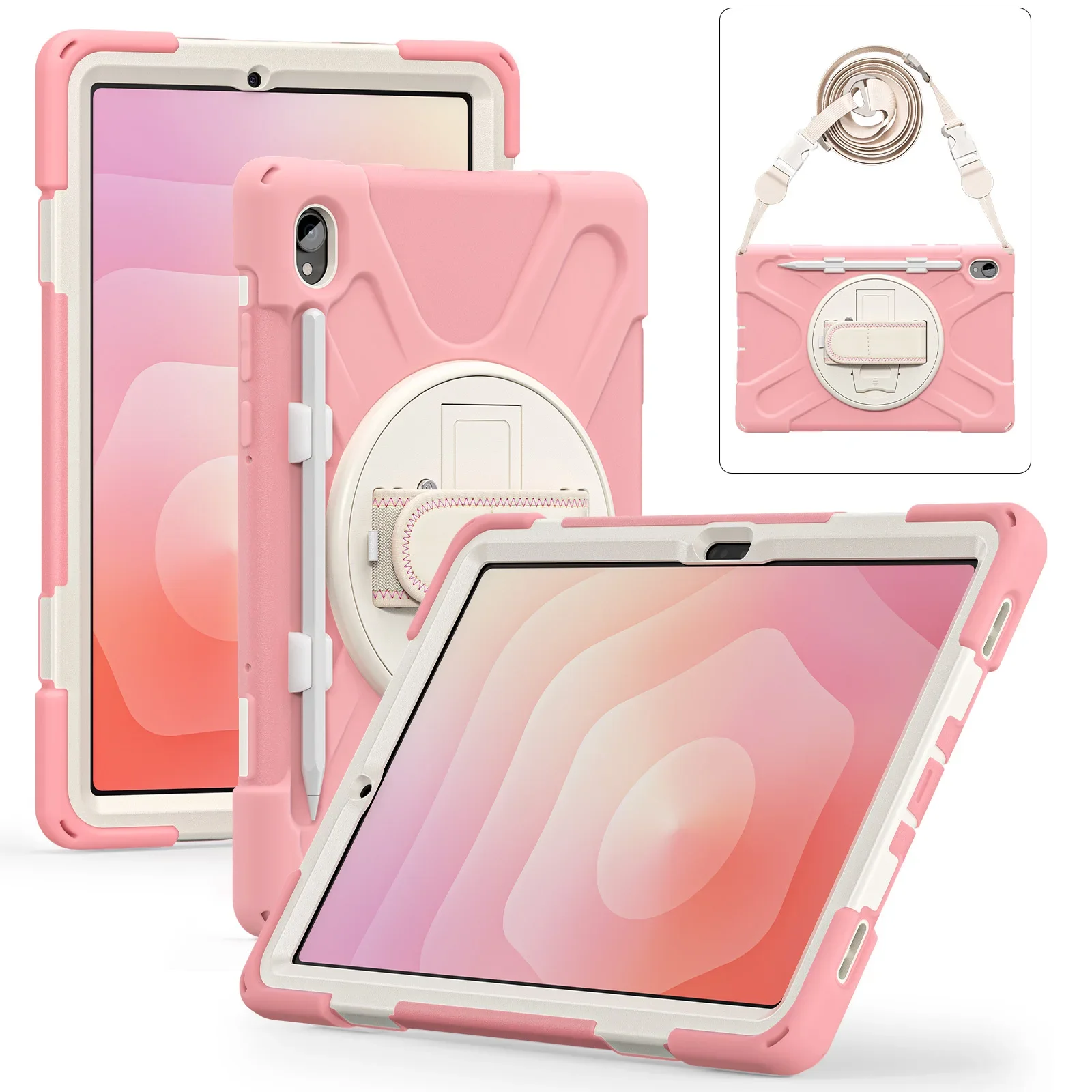 Armor Kids Case For Samsung Galaxy Tab S11 11 inch SM-X730 SM-X736 SM-X736B Tablet Cover Hard PC Stand Shockproof With Strap