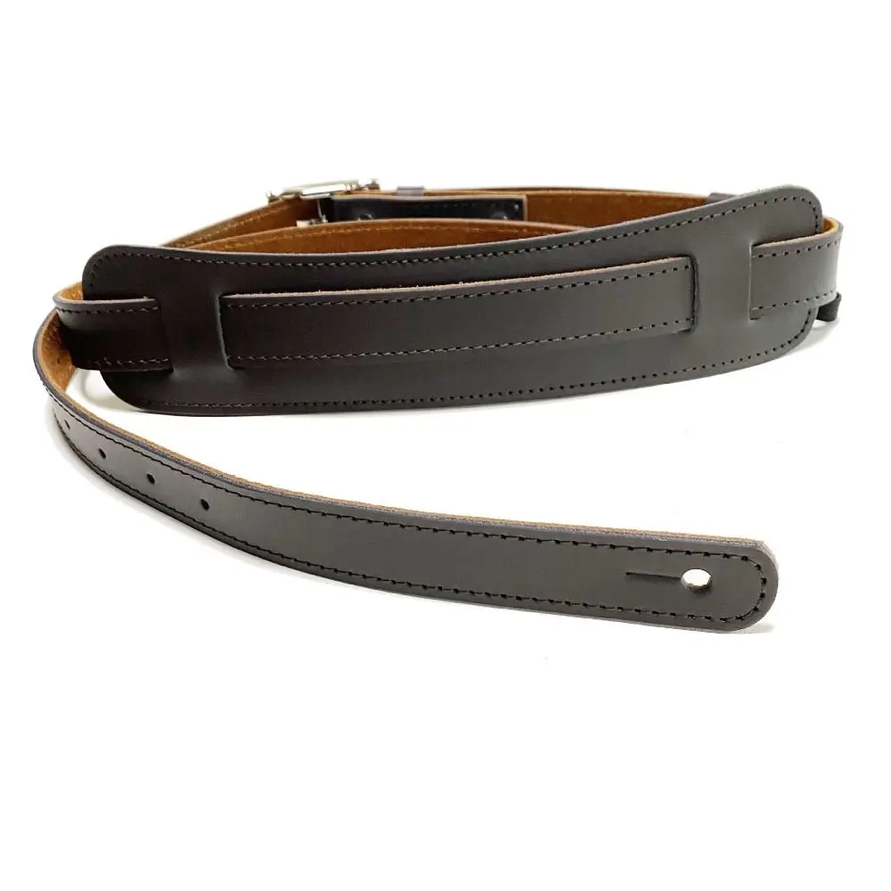 

PU Color Leather Electric Guitar Strap Solid Color Adjustable Guitar Crossbody Strap with Shoulder Pad Guitar Accessories