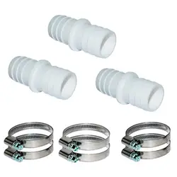 Pool Vacuum Hose Adapter 32mm Hose Connector For Pool Vacuum Hose Clamp And Hose Accessory For Aquarium And Swimming Pool