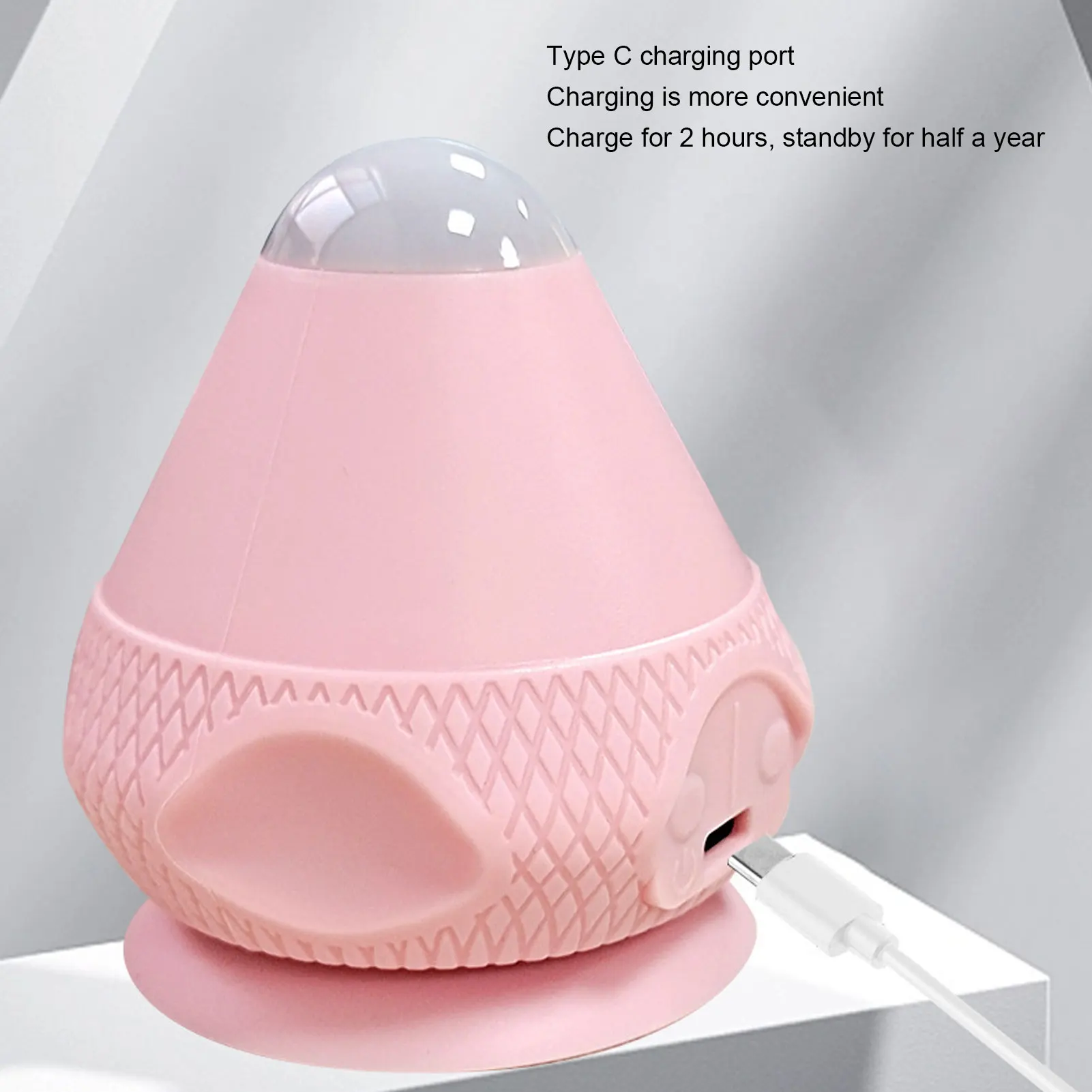 كرة تدليك قابلة للتركيب، كوب شفط، أداة تدليك على الحائط، مدلك الظهر الساخن بالاهتزاز #6