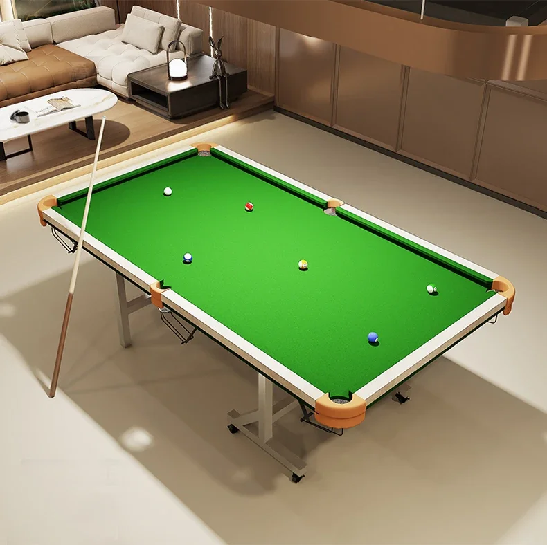 BJ Standard Pool Table Household Practice Table Vertical Folding Adult Chinese Black Eight-ball Five-point Training Table