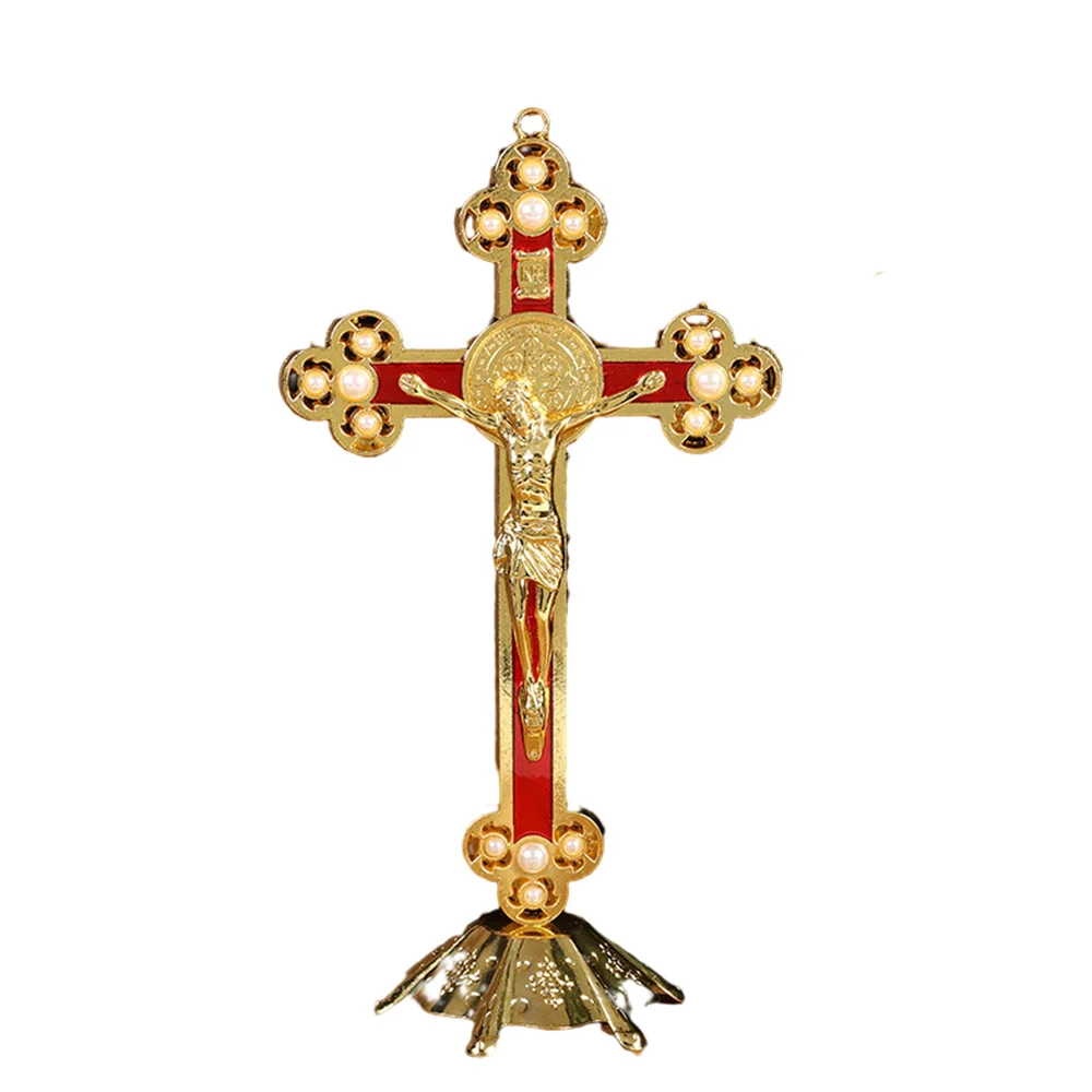 Christian Cross Home Decor Catholic Christ Jesus Orthodox Priest Church Utensils Crucifixo Ornament Religious Gift