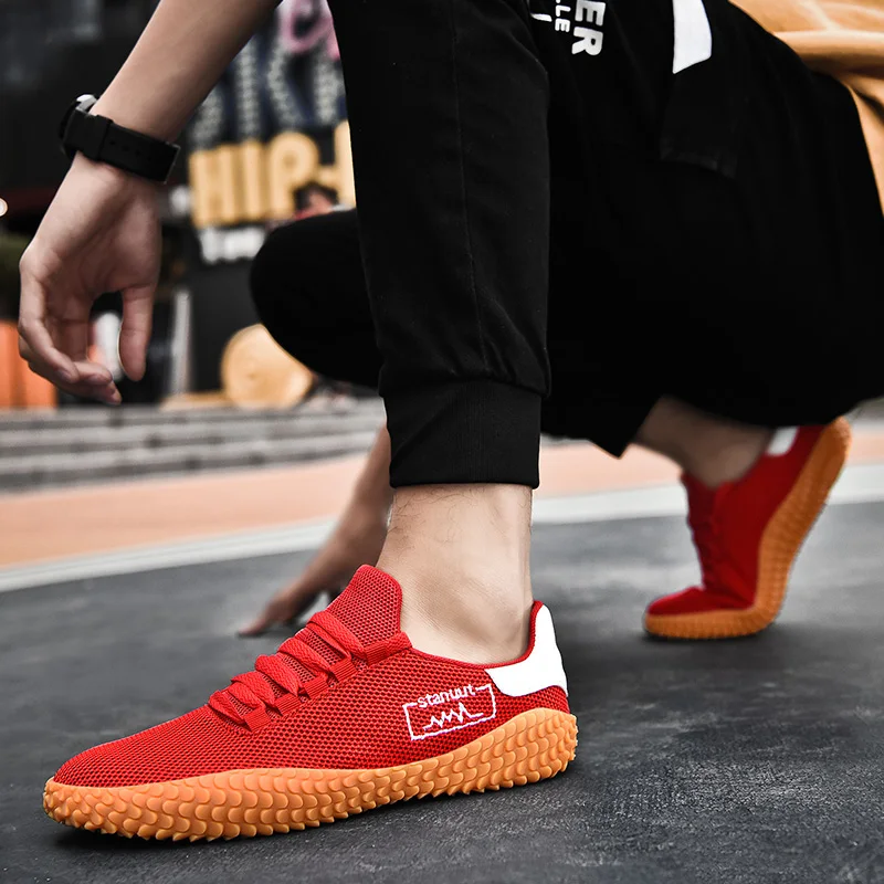 Men's Spring Summer Autumn Casual Sneakers Breathable Mesh Fabric Walking Running Sports Shoes Woman Jogging Trainer Non-slip