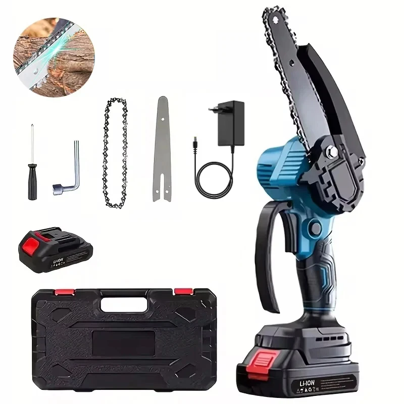 6 Zoll Mini Bürstenlose Elektrische Akku-Astsäge Handgeführte Kabellose Wiederaufladbare Holzbearbeitungssäge Elektrowerkzeug für Makita 18V Akku – Detail 8