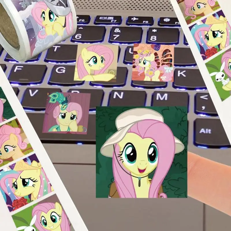 Mijn Kleine Ponystickers Creatieve Kawaii Cartoon Sticker Rondom Sticker Diy Schattige Anime-Account Decoratie Afdichting Lijm