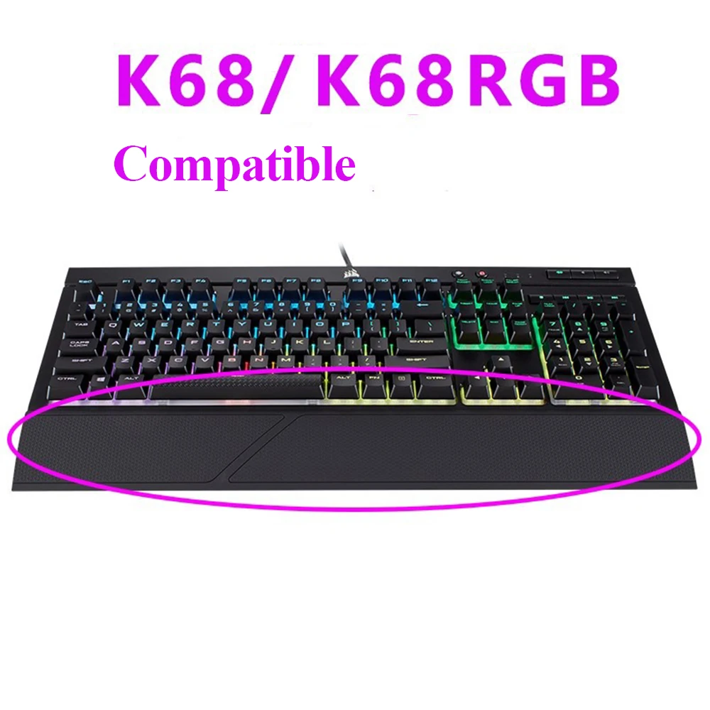 Breathable Mesh Wrist Rest For Corsair K68 Accessories Gaming Keyboard Palm Rest Pad  Moisture Wicking Non Slip Comfort Pad