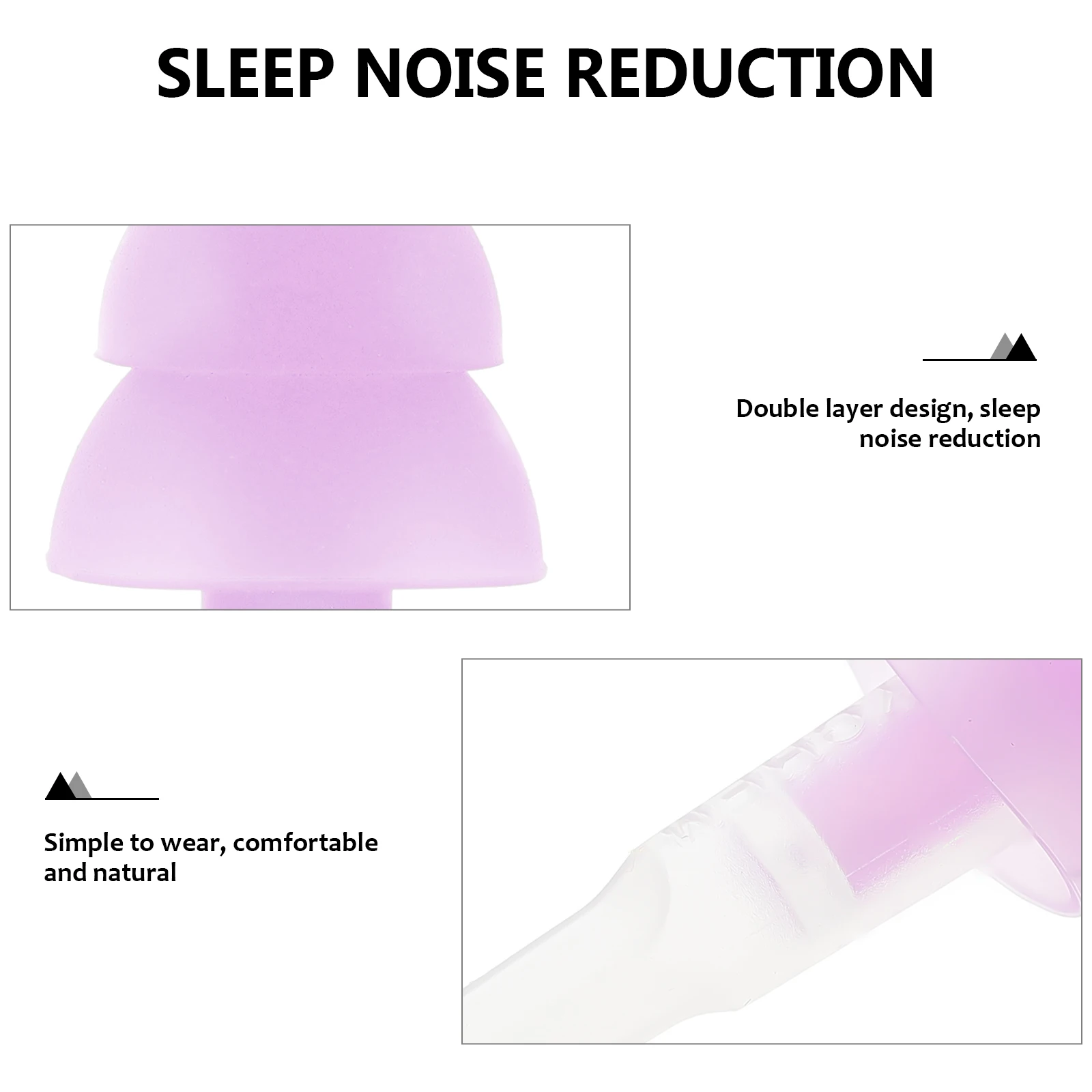 2 paires de bouchons d'oreilles Anti-bruit en Silicone, réutilisables, insonorisés, pour dormir, antibruit, isolation phonique
