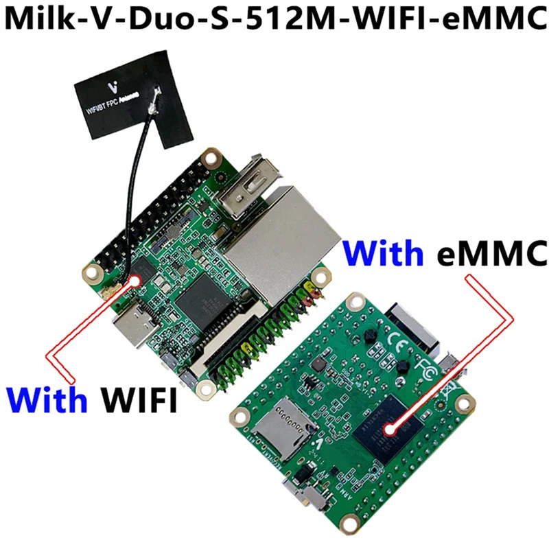 

Superb Milk-V Duo S Development Board+Poe-Long-Pin WI-FI 6/BT5+EMMC RISC-V ARM Support One-Click Switching ARM/RISC-V Startup