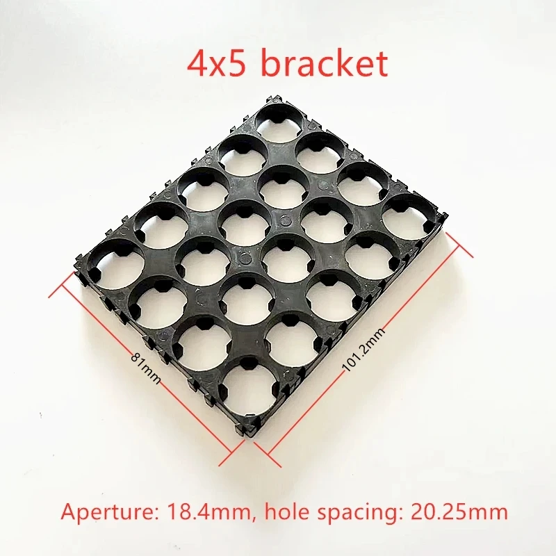 18650 Lithium Battery Holder Cylindrical Anti Vibration Plastic Battery Pack Bracket Li-ion Battery Spacer Cell Holder