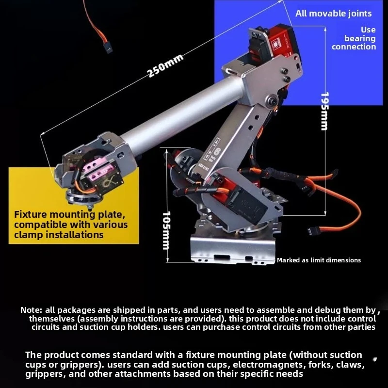 Robotic arm, model, multi-axis manipulator, six-axis robot