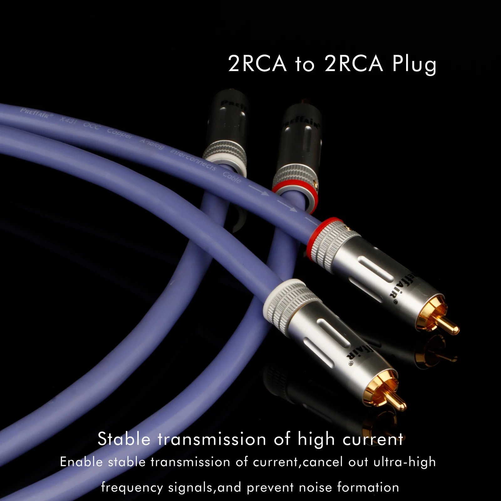 RCA-Kabelpaar 6n OCC-Kupfer RCA-Verlängerungskabel Dual Lotus RCA Audio-Verbindungskabel für Verstärker DAC TV Auto-Audio – Detail 10