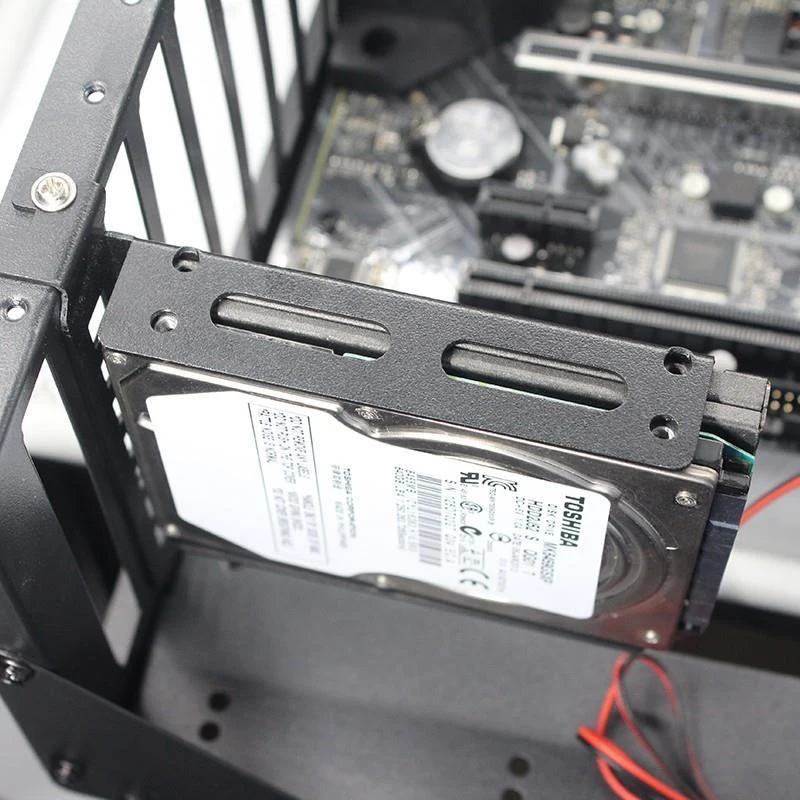 Desktop Computer Case SSD HDD Universal Hard Drive Bay PCI Card Slot Expansion Rack Suitable For 2.5-inch/3.5-inch Hard Drives