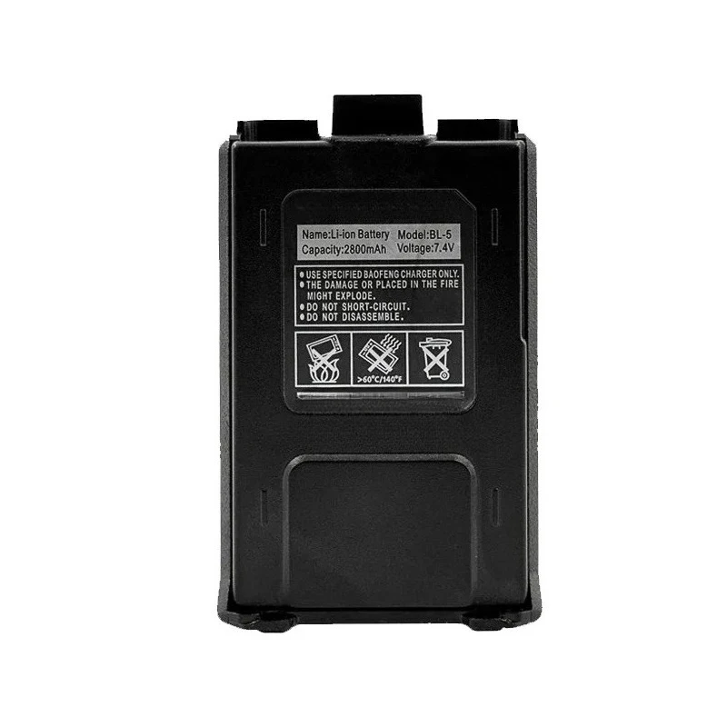 Oryginalny Baofeng UV-5R 2800mAh 7.4V akumulatory litowo-jonowe UV5R akcesoria do radiotelefonów UV 5R bateria do walkie talkie BL-5 bateria
