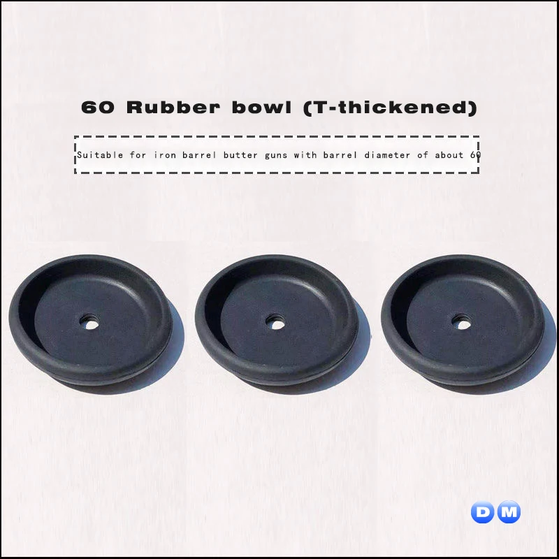 General Accessories for Conventional Manual Butter Guns, Cup Type T for Oil Seal Soft Rubber Rings with Diameter of 56MM ,60MM