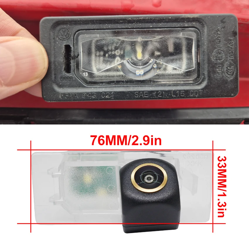 Golden Fisheye Lens HD CCD Night Vision Car Rear Camera For Skoda Superb Combi B6 2008~2013 2014 2015 Reversing Park Camera
