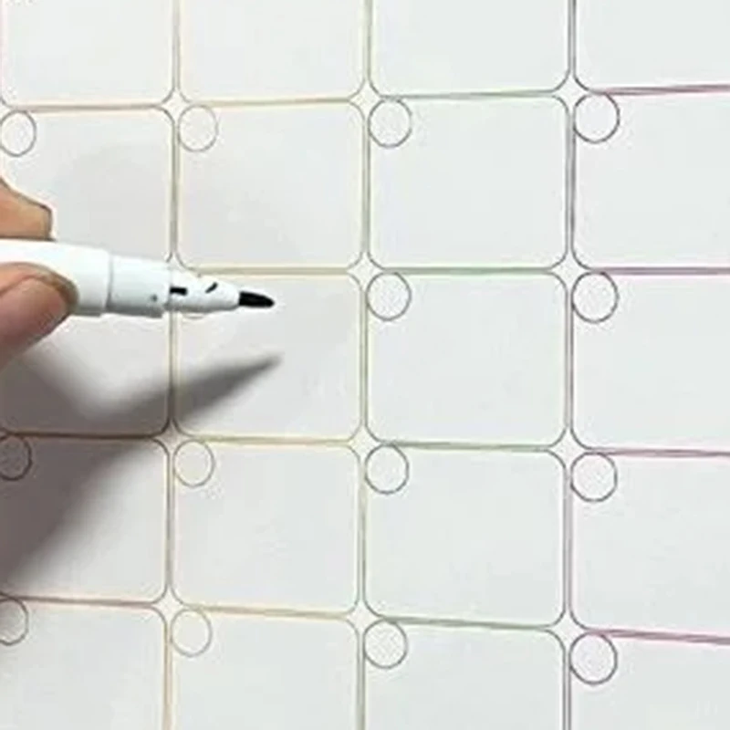 

1Pcs Magnetic Refrigerator Dry Erase Calendar Monthly Planner Whiteboard Record Message Board Memo Pad Kitchen Fridge Decor