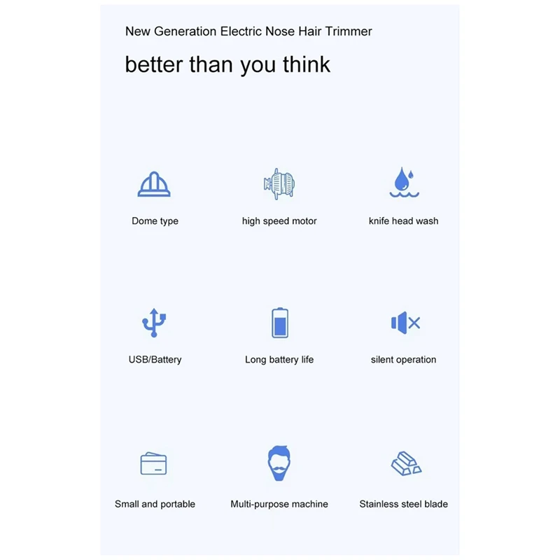 آلة تشذيب شعر الأنف الكهربائية للرجال والنساء ، قابلة لإعادة الشحن بمنفذ USB ، محمولة ، صغيرة ، سكين حلاقة ، سهلة التركيب ، منتج جديد