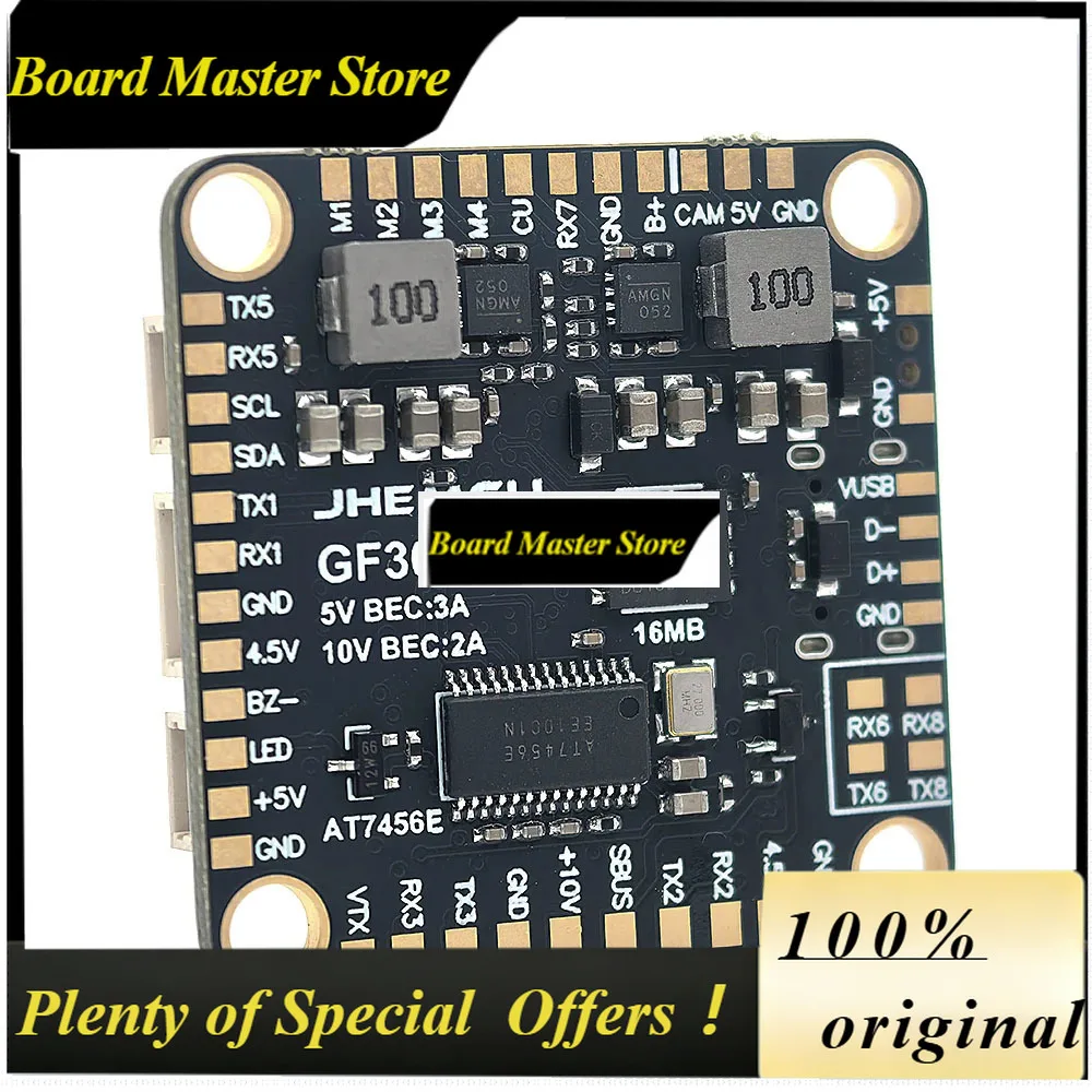 BoMaSJHEMCU GF30F435 Flight Controller ICM42688P Support OSD GPS W/ Black Box 16MB Barometer SPL06 3-6S 30.5MMx4MM For RC FPV