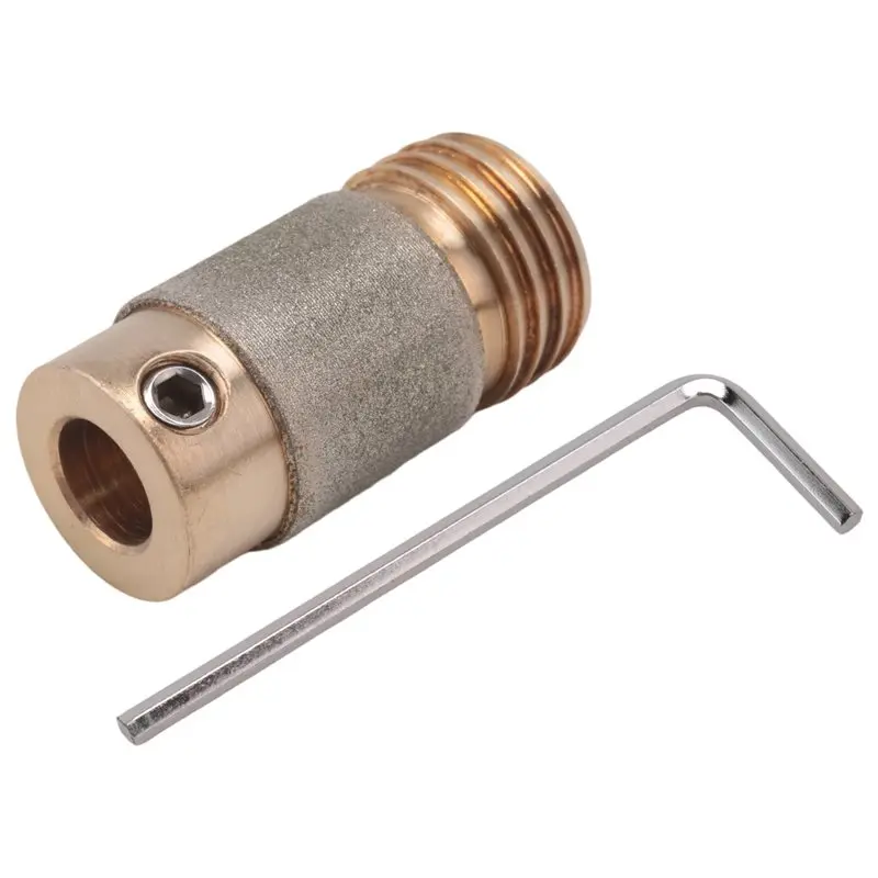 

Алмазная шлифовальная головка AT05-5/8 дюйма, алмазный медный бит Helix для шлифовки и полировки стекла и керамики, алмазный медный бит Helix MCBL