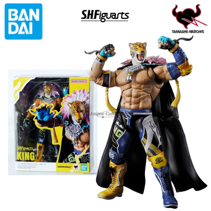 

In Stock Original Bandai S.H.Figuarts SHF TEKKEN8 KING Anime Action Movable Figure Model Finished Toy Gift for Children