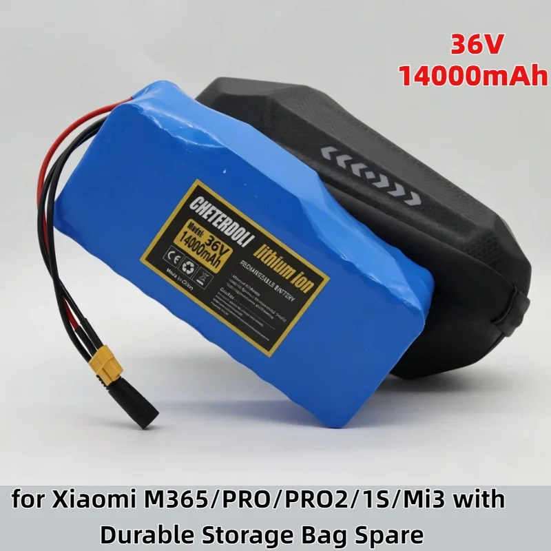 36V/48V 12Ah Battery Kit – Extra Power Expansion Pack with Storage for Xiaomi M365/PRO/PRO2/1S/Mi3 High Capacity Durable Spare