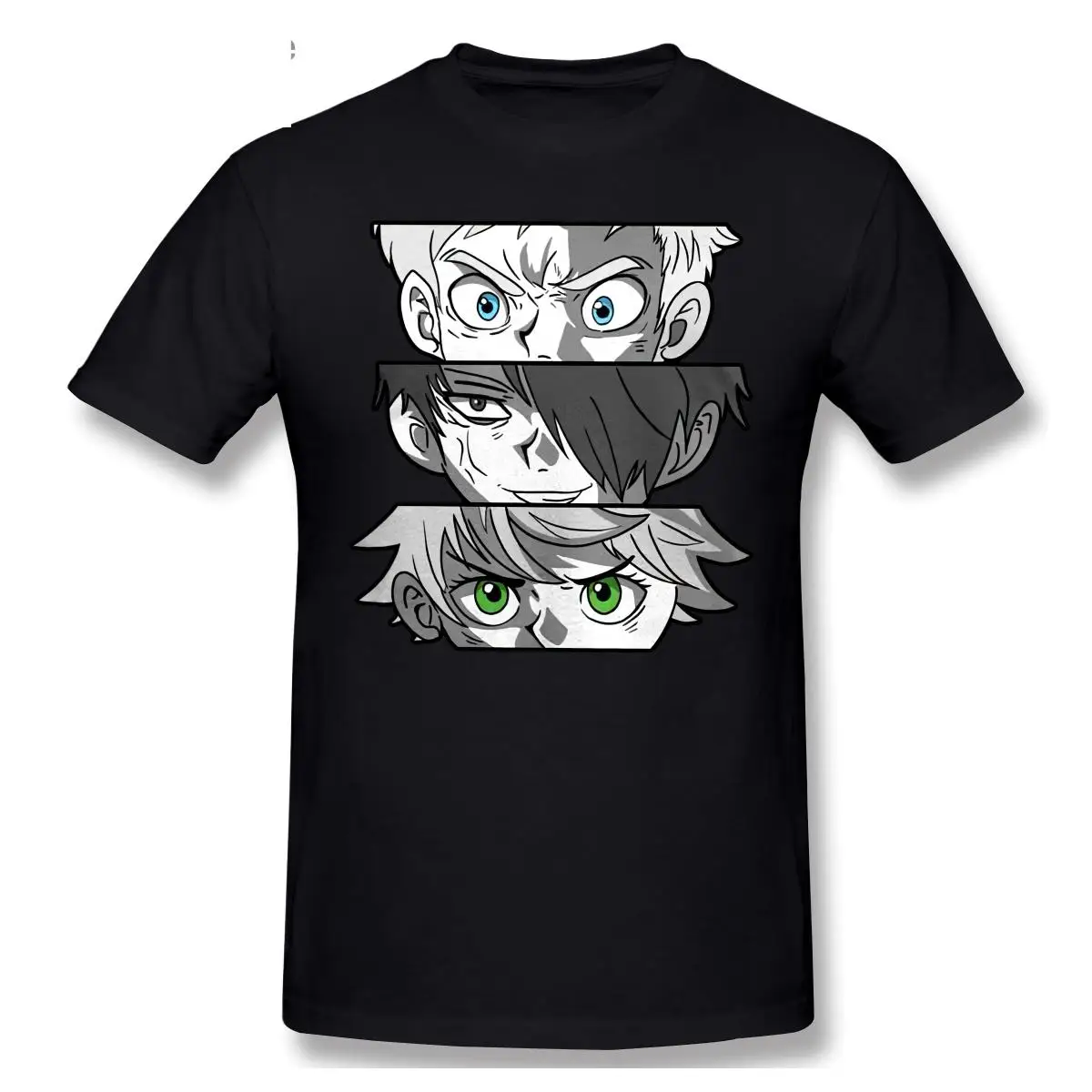 

The Promised Neverland Emma Norman Ray Eyes Black T-Shirt Unisex Loose Fit Tee ShirtF