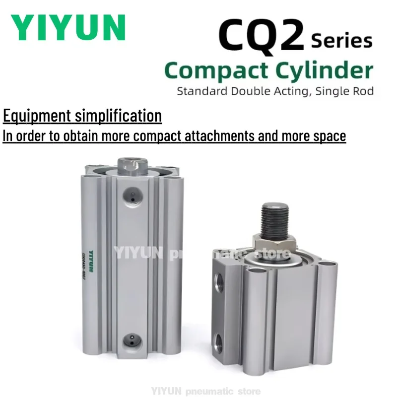 

CDQ2B/CDQ2A80/CDQ2A100-5DMZ/CDQ2A100-10DMZ/-15-20-30-35-40-45-50-75-100DMZ,YIYUN,тонкий цилиндр, серия CQ2