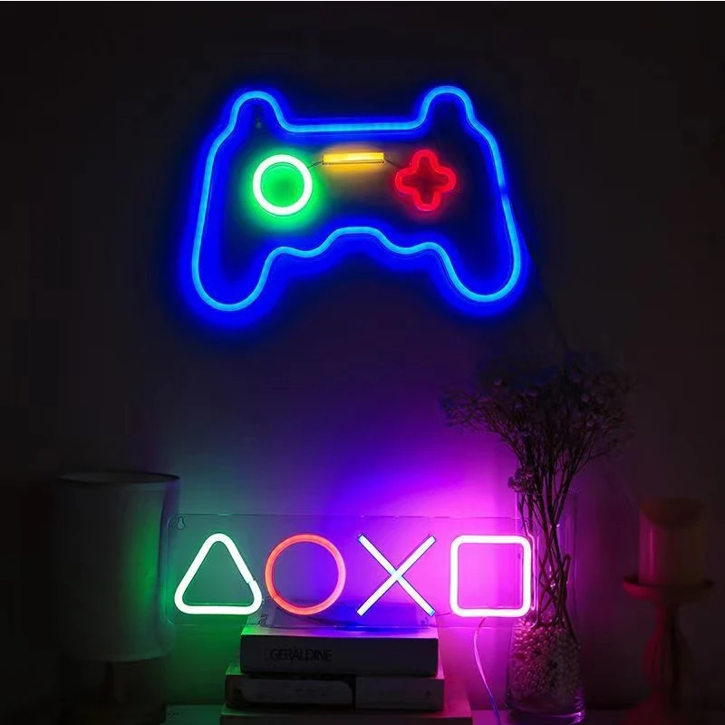 5V USB LED Neon with styling hello love Alphabet lights Guitar game logo Beer Banana Cherry saloon DIY decorative Festivals gift