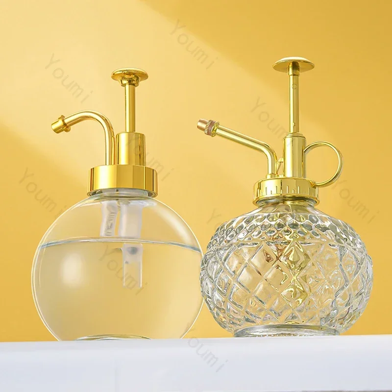 Nordic Relief Glass Spray Bottle Vintage Home Mist Sprayer Pneumatic Type Garden Sprayer Bathroom Accessories Sanitize Bottles