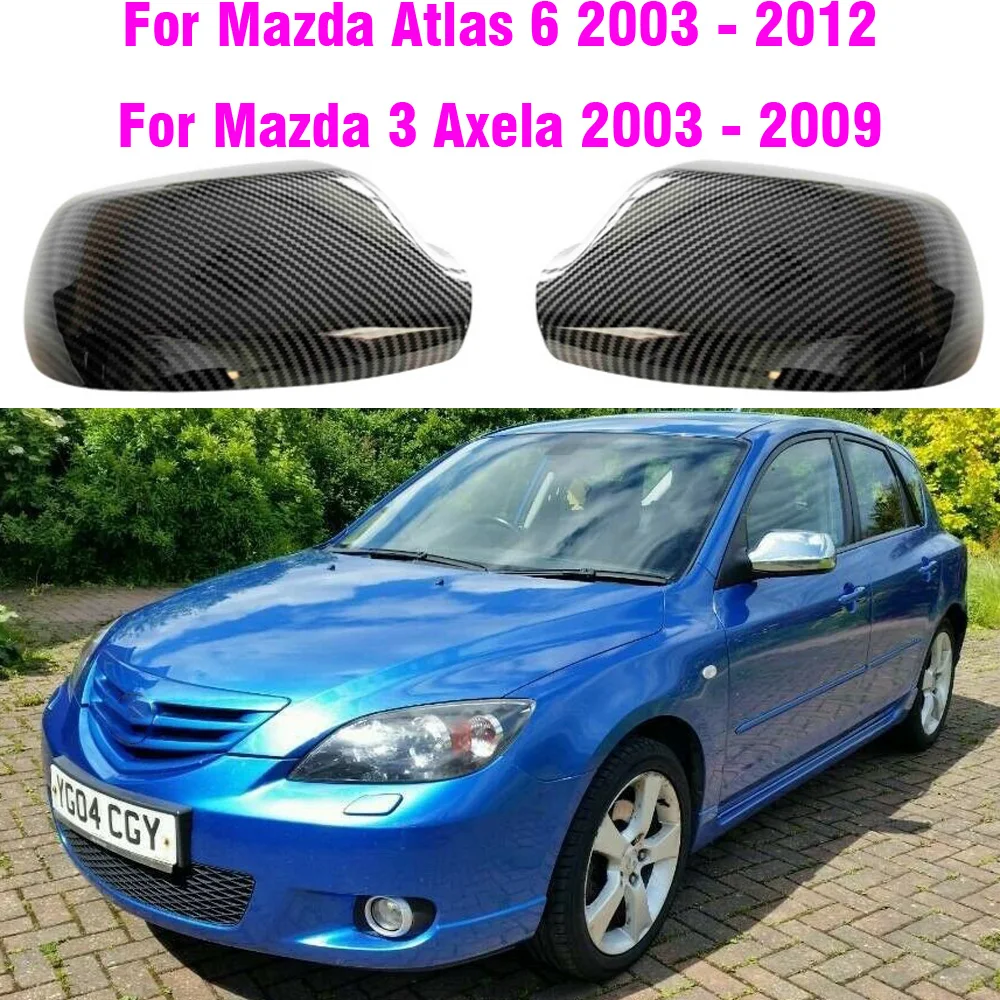 

Крышки для наружных зеркал и крыльев автомобиля для Mazda Atlas 6 2003-2012, крышки для зеркала заднего вида, корпус для Mazda 3 M3 2003-2009