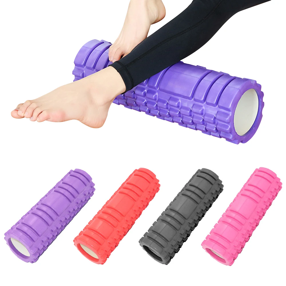 Yoga Column Foam Fitness Muscle Training Pilates Sports Massage Foam Roller Grid Trigger Point Therapy Home Gym Exercise