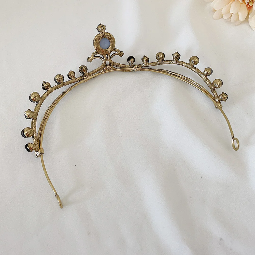 تاج من حجر الراين للنساء تاج الزفاف إكسسوار شعر الزفاف عصابة رأس أنيقة للحفلات الراقصة ملابس رسمية مجوهرات #6