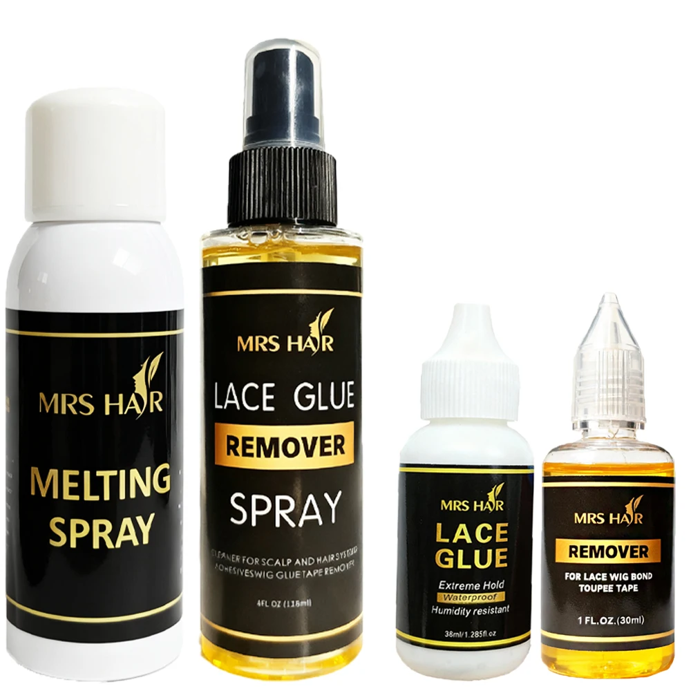 Lace Melting Spray Extreme Hold Waterproof Lace Glue Wig Adhesive Remover Lace Frontal and Full Lace Wigs Durable
